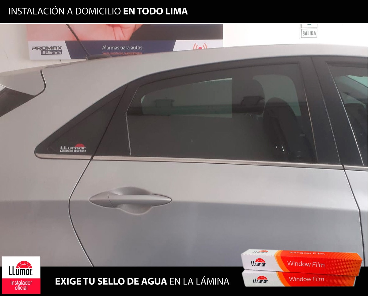 Láminas Llumar instalación a domicilio