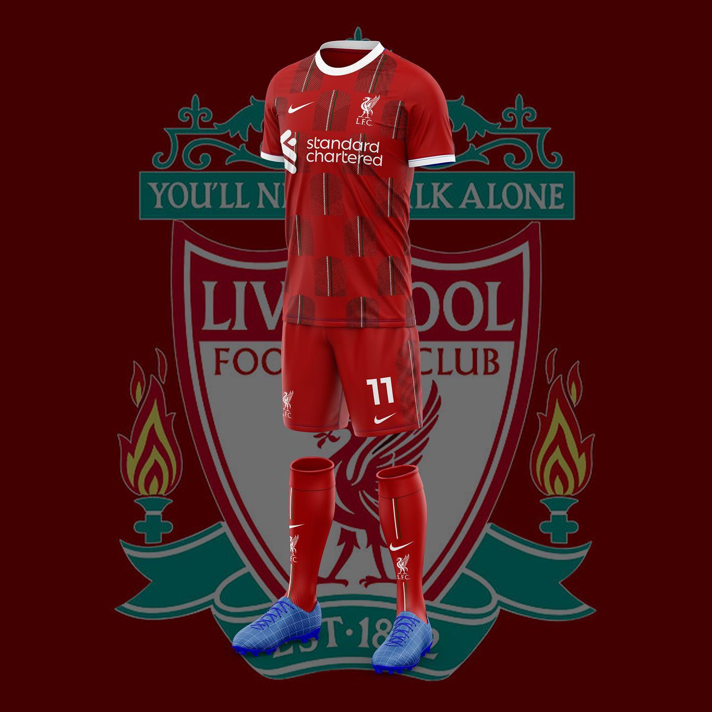 Liverpool wore special-edition kits, designed with the help of