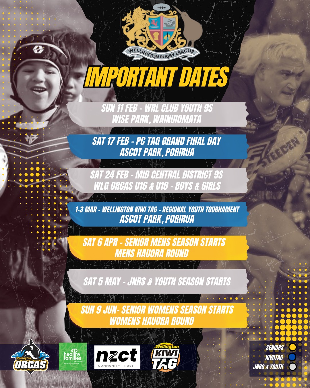 🗓 MARK YOUR CALENDARS 🗓 2024 promises... - Wgtn Rugby League | Facebook