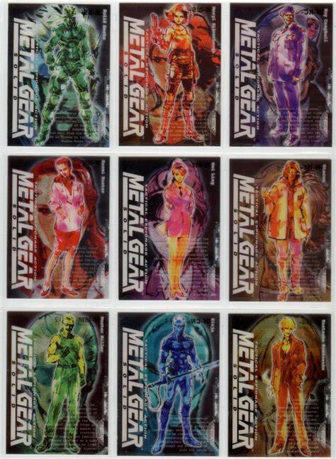 Completing metal gear solid trading card set
