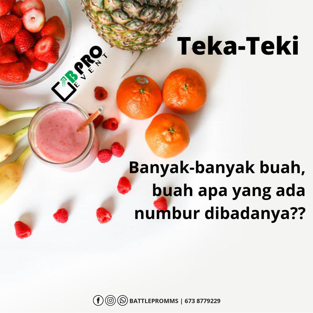 Battlepromms Teka Teki Hari Ani Banyak Banyak Buah Buah Apa Yang Ada Nombor Di Badannya Kemarin Yang Ada Mahkota Yang Pulang Ada Nombor Buah Apakah Itu Biskita Tulis Jawapan Biskita Di