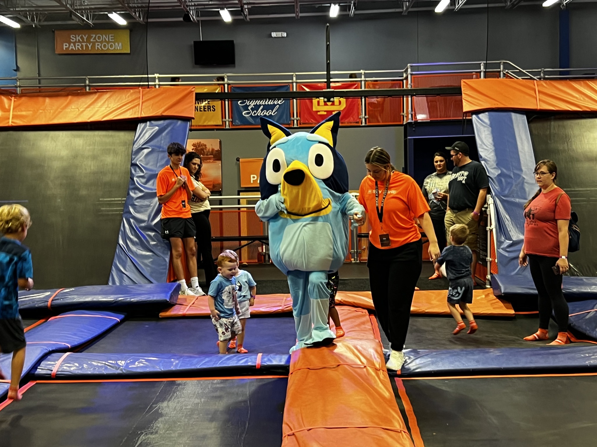 Bluey is so excited to visit Sky... Sky Zone Evansville