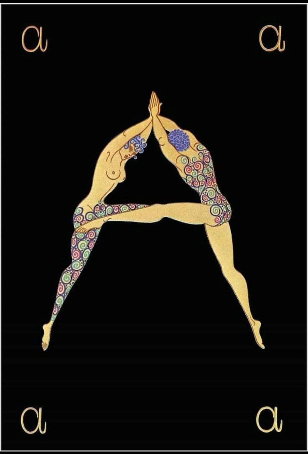 Erte's art deco alphabet on display at Center Pompidou