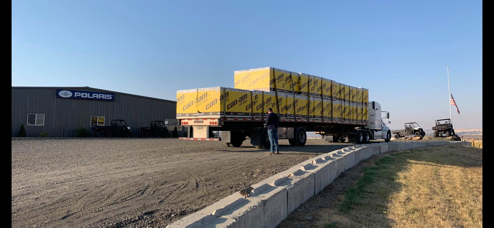 HAPPY FRIDAY!!! Unloading a shipment... - Buds Power Sports