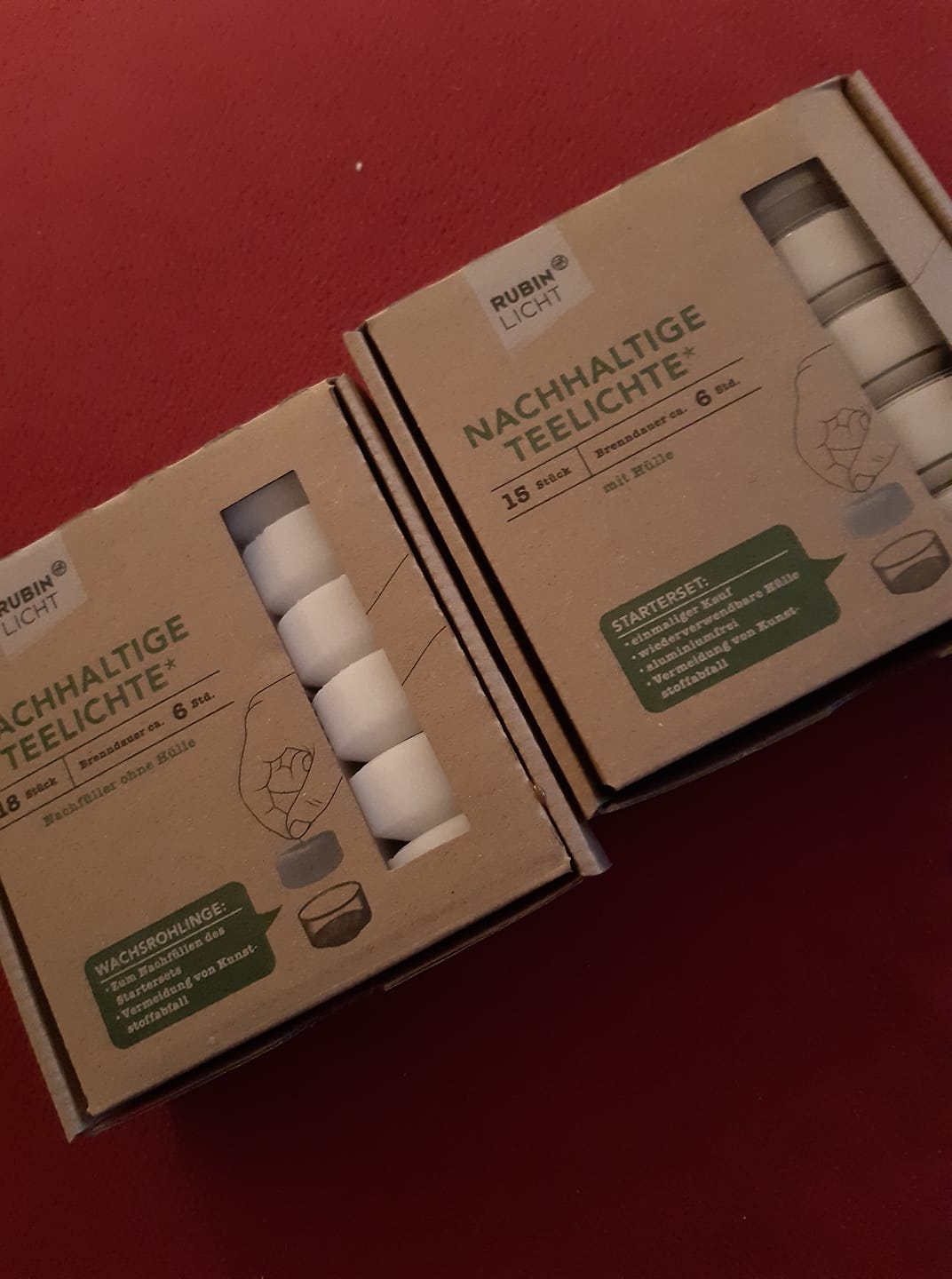 Rossmann has plastic-free tea lights! 🤙🍃