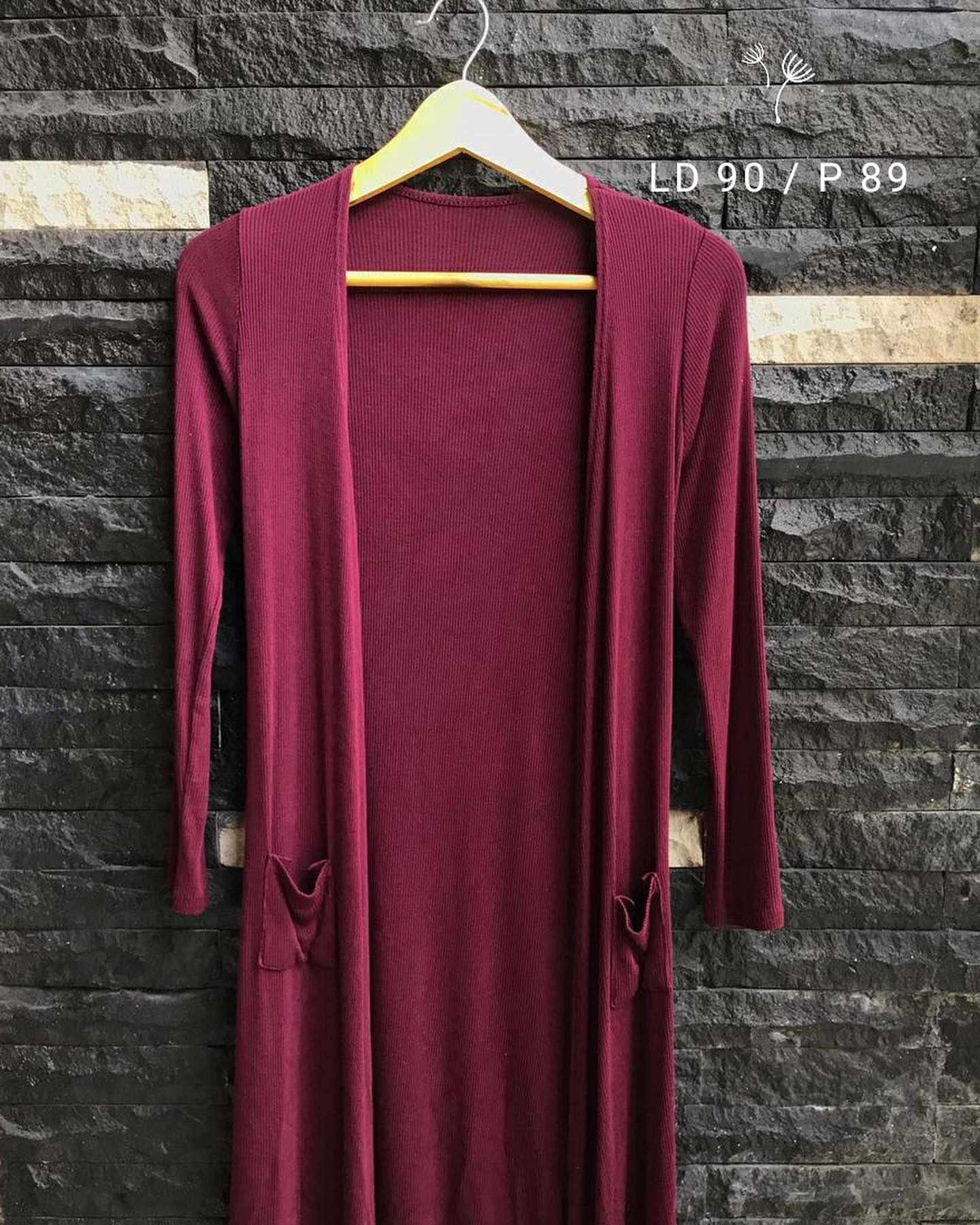Preloved Import - 🌼 Rib Long Maroon Cardigan 🌼 IDR 30 ... | Facebook
