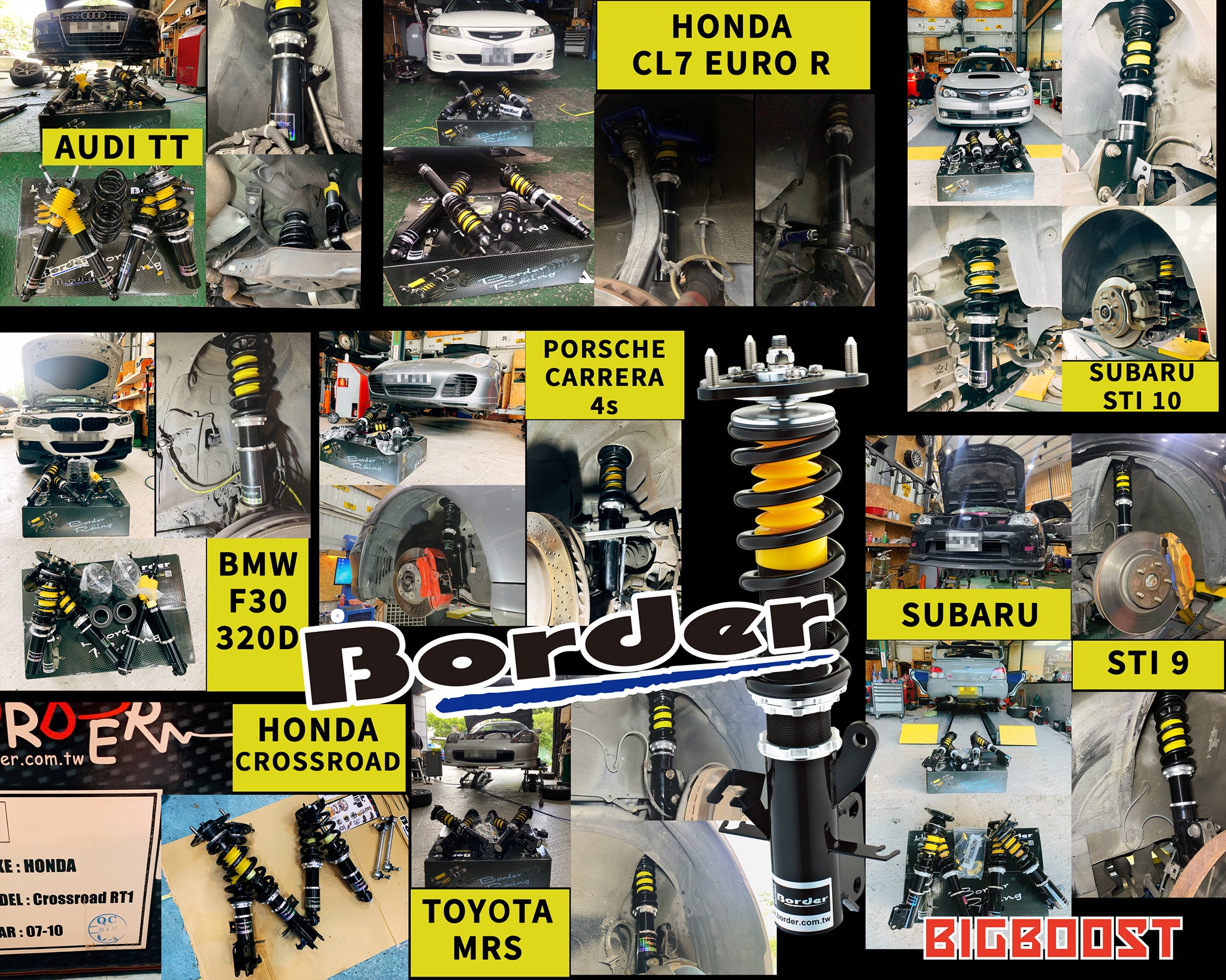 🎊現訂購 BORDER避震連裝工 及 基本四輪定位 【低至... - Big Boost & KC Racing