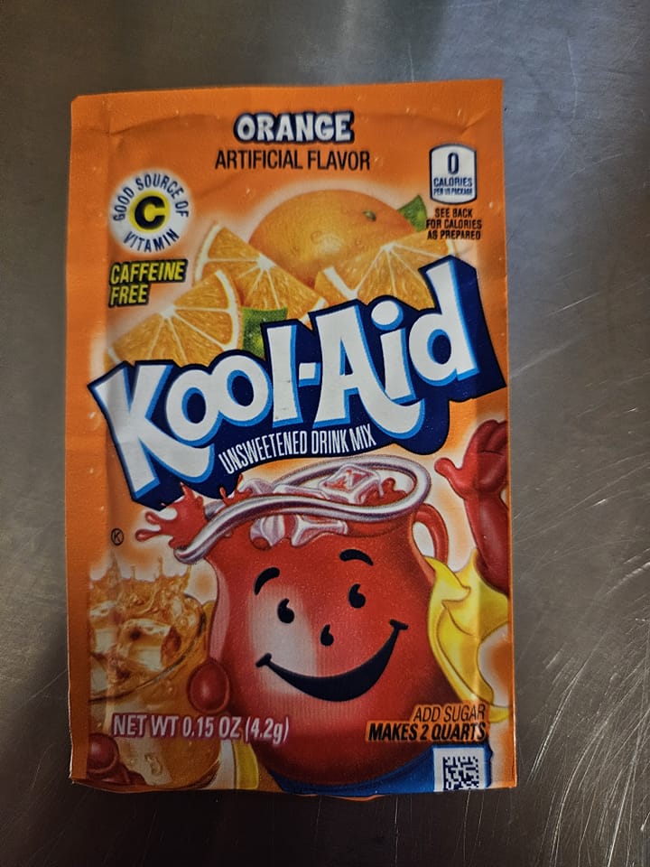 20 Packs of Kool Aid ORANGE Flavor Drink Mix Packet NEW