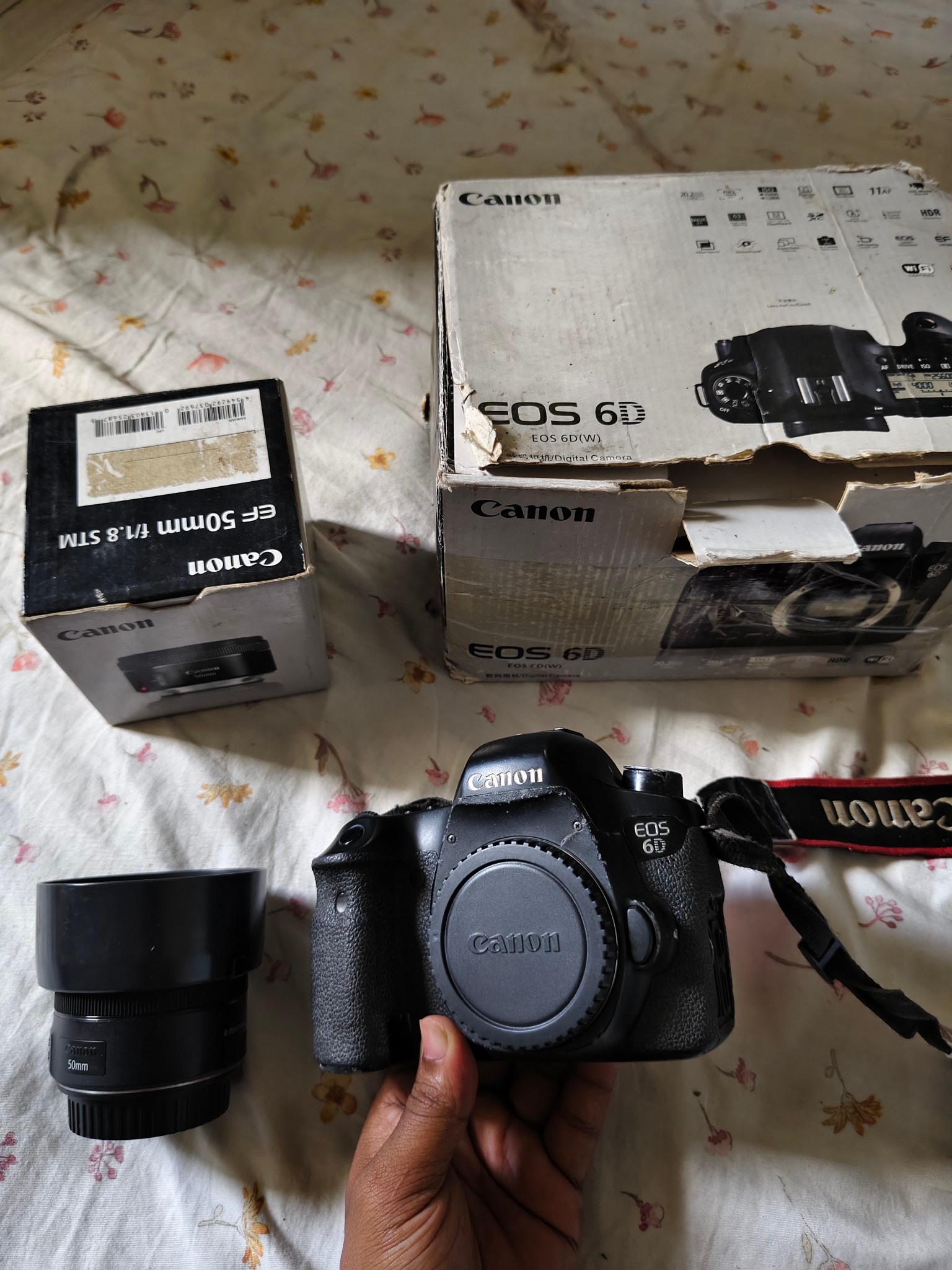 Canon 6D full + 50mm STM + 32GB sd