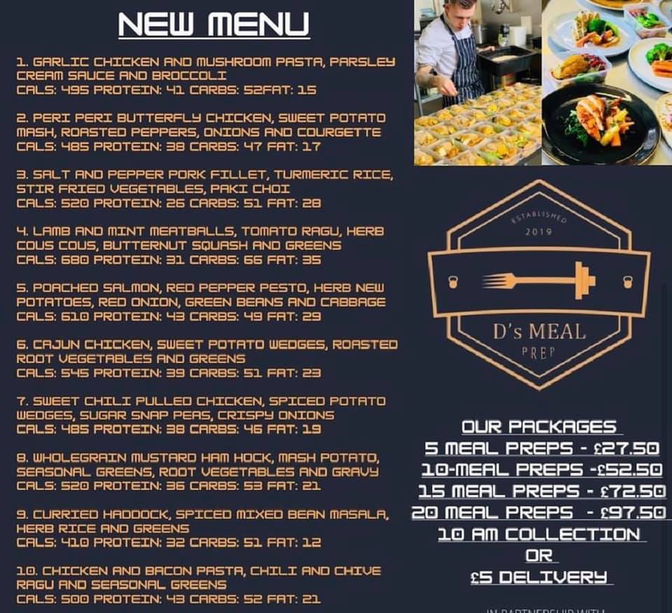 D's Meal Prep - ⚠️NEW MENU ⚠️ - Do you monitor your meals?... | Facebook
