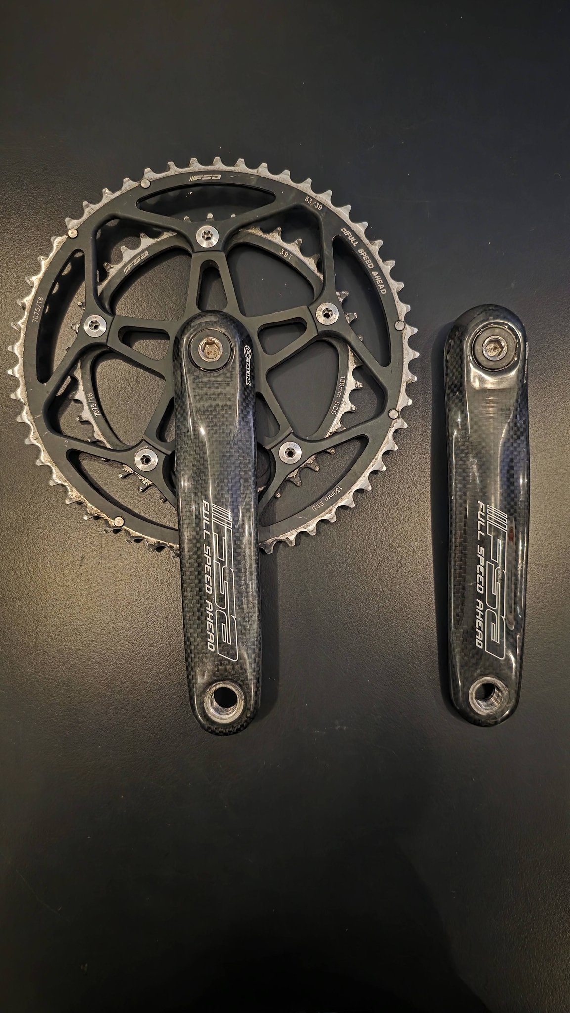 FSA Carbon Crankset 53/39t for sale