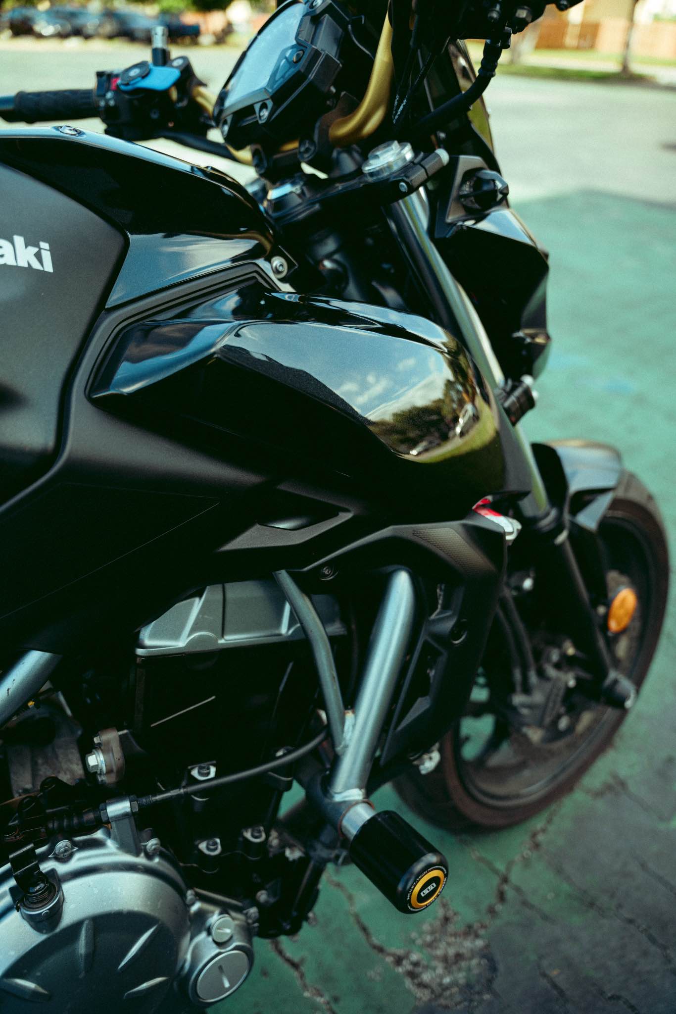 Kawasaki Z650 for sale with upgrades and new tires