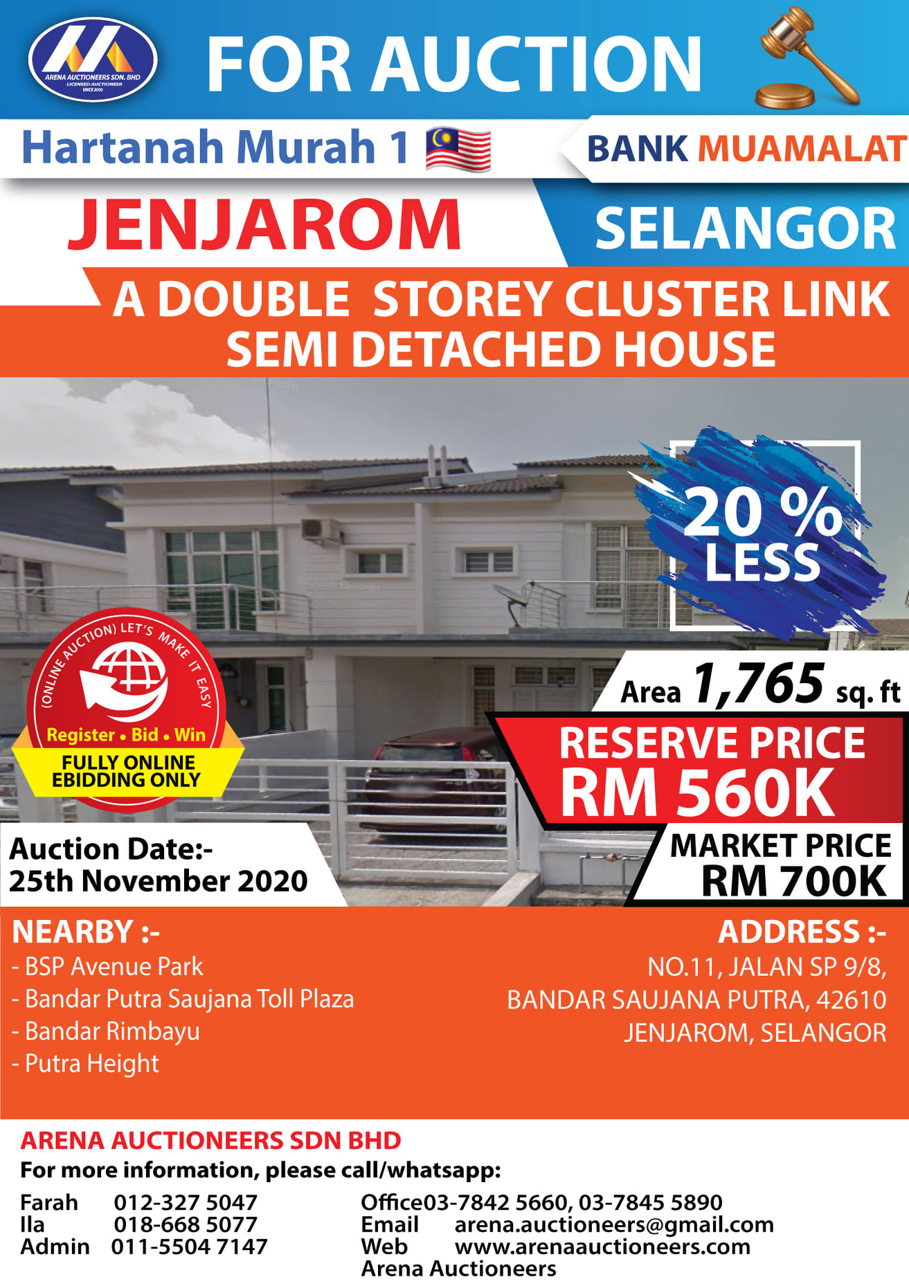 Arena Lelongan Hartanah Ii We Care About Your Home Your Assets And You Are Residential What Are You Waiting For Let S Register Bid And Win Arena Auctioneers Sdn Bhd