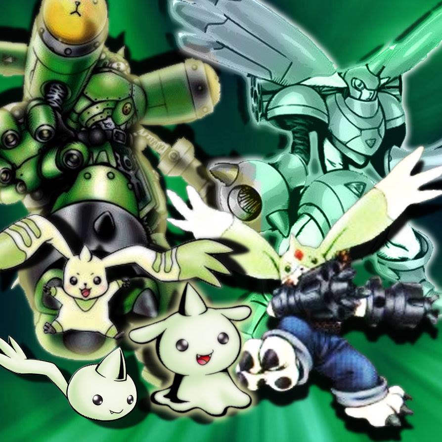 Digimon - wah mimin tadi baru aja liat hatsune miku warna rambutnya ...
