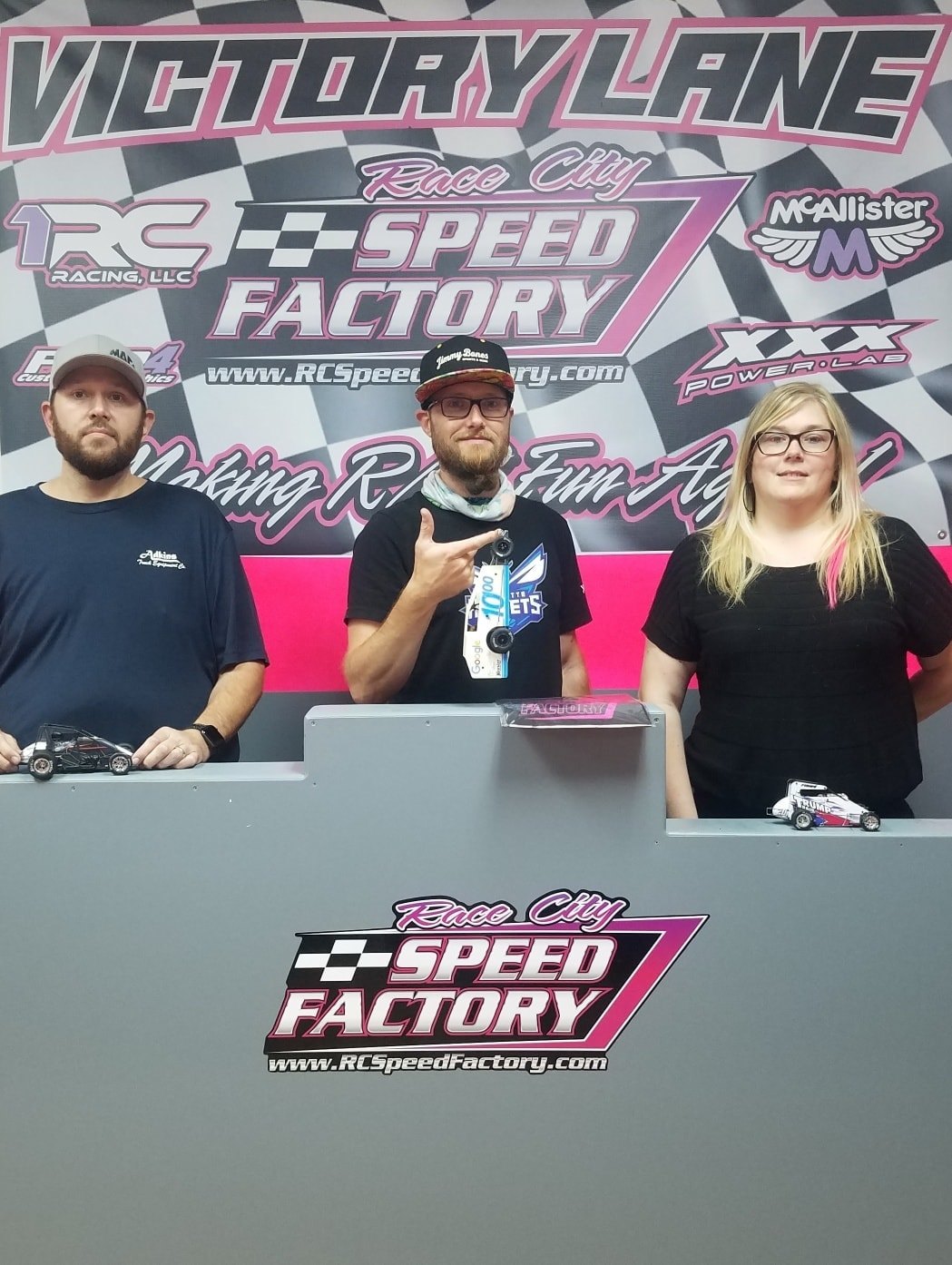 Podium Pics from last night 1RC... - Race City Speed Factory