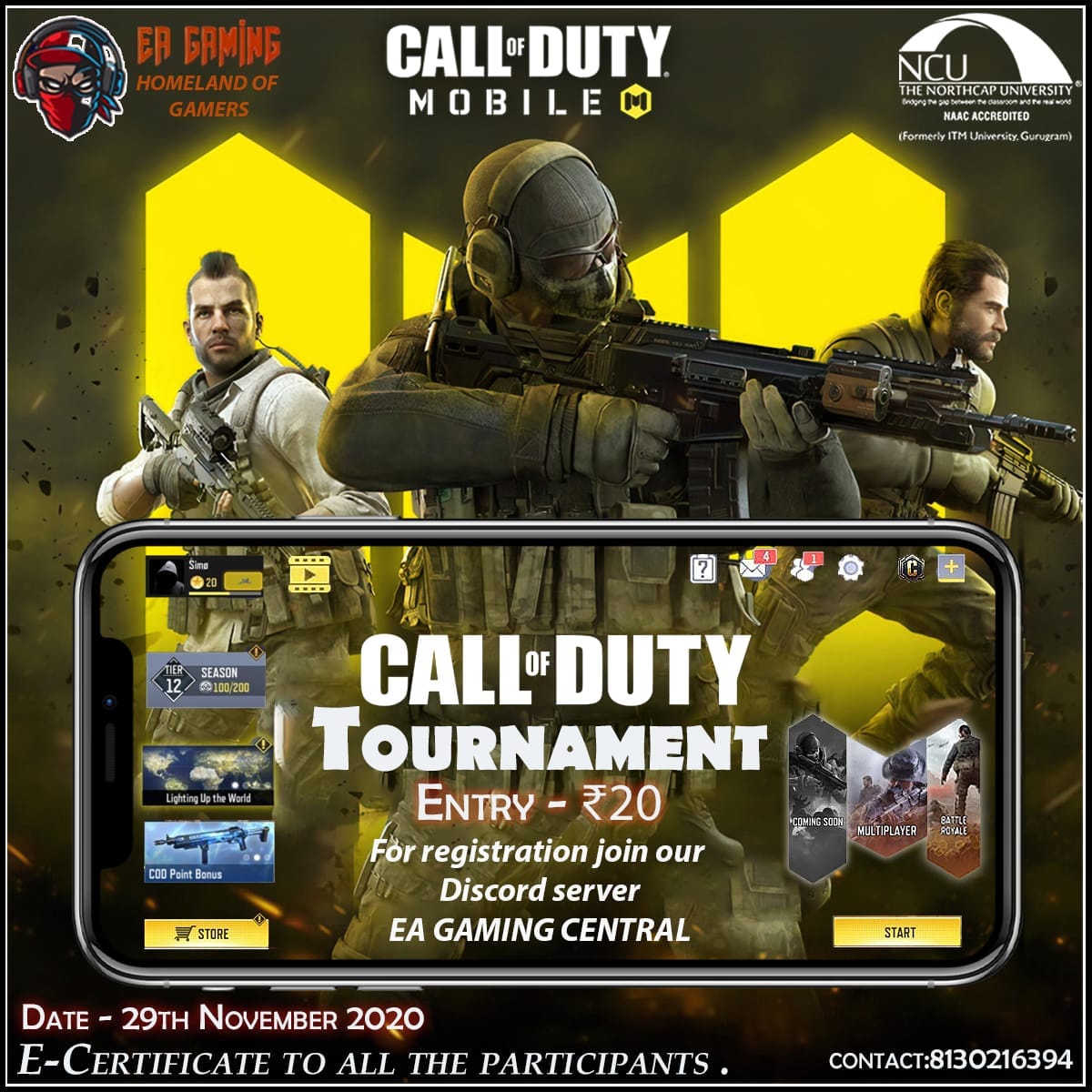 The NorthCap University - #Gamer's Alert!! 🔥🔥🔥 EA Gaming Community ...
