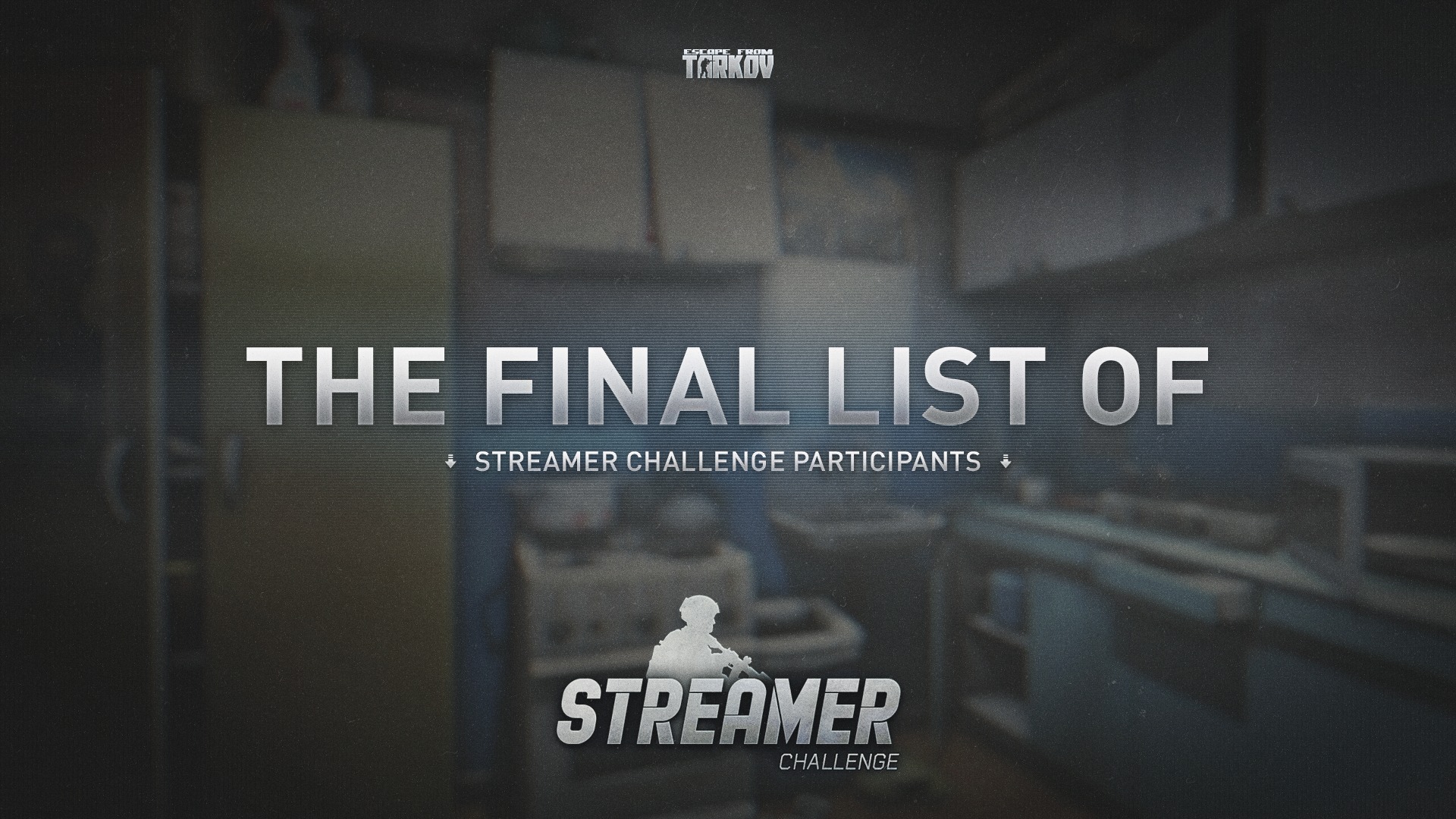 The final list of Streamer Challenge... - Escape from Tarkov