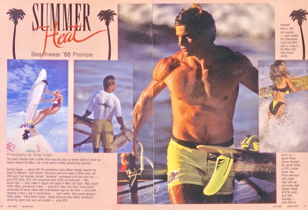 1989; Dan O'Connell & Rick Edwards for Dash Beachwear.