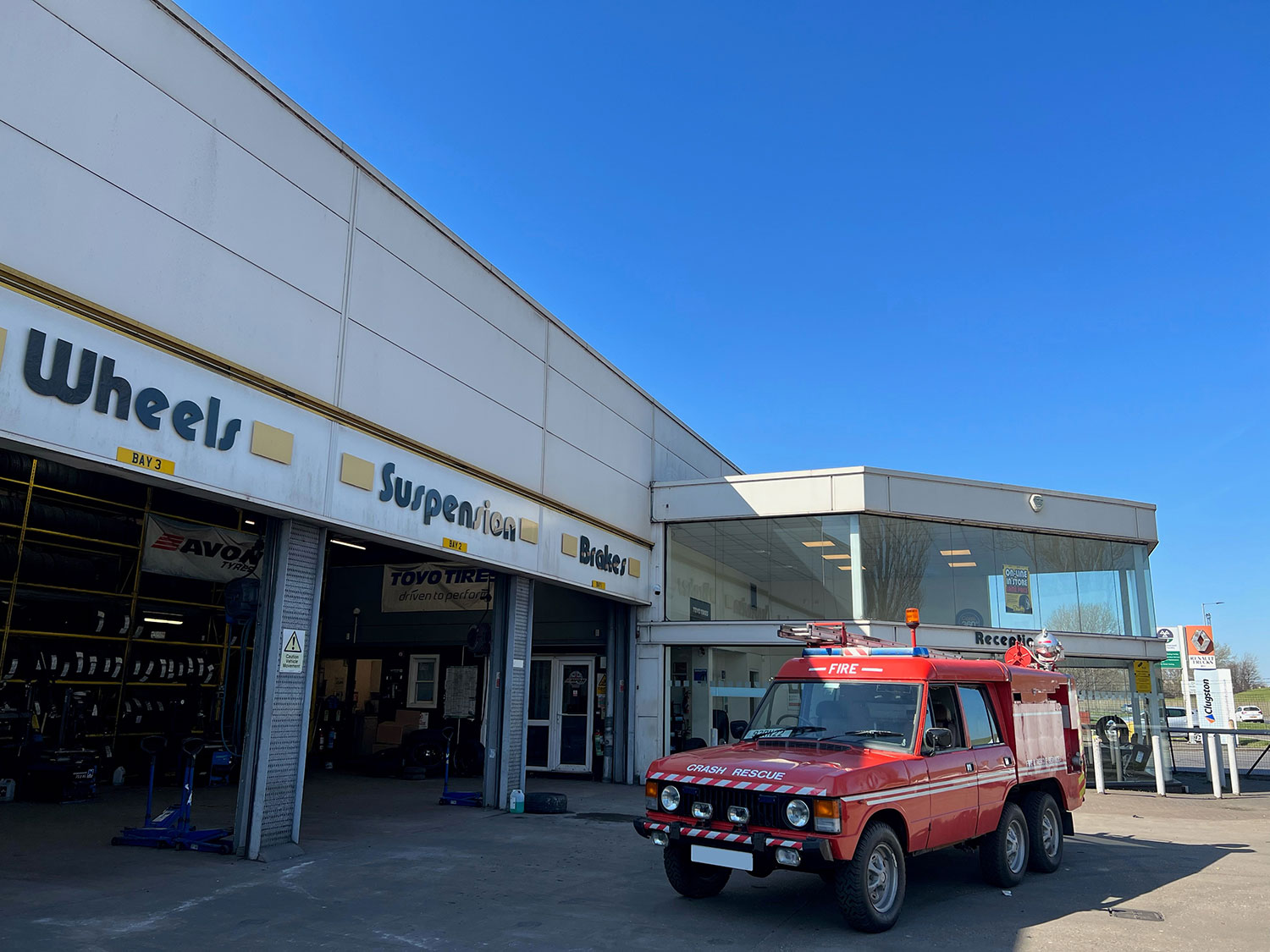 Bush Tyres - This amazing 1985 RAF Firefighting Range...