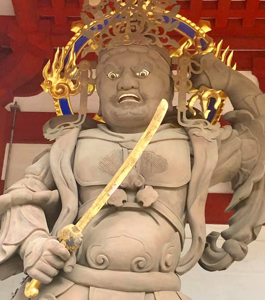 世界遺産「高野山 壇上伽藍」 中門の四天王像 東西南北をにらみ
