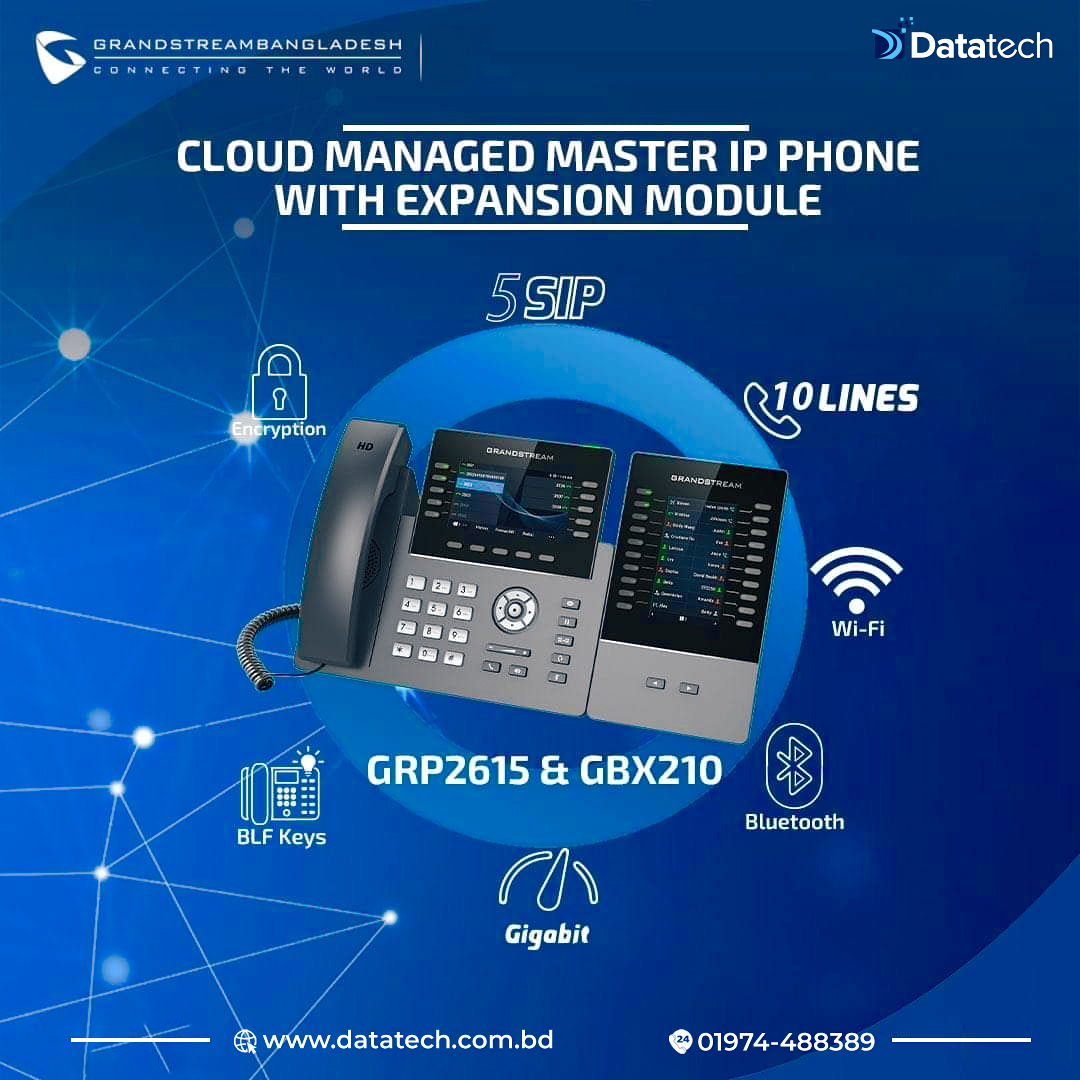 DataTech Computer - Grandstream Cloud-managed master Ip phone with ...