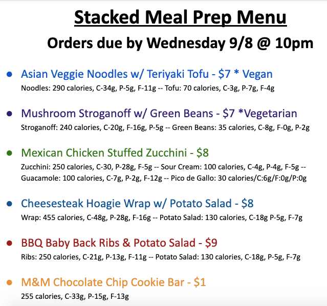 Stacked Meal Prep