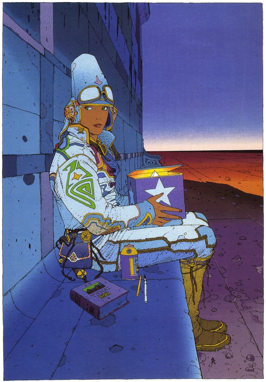 Starwatcher III,' by Moebius. There's no larger story behind this