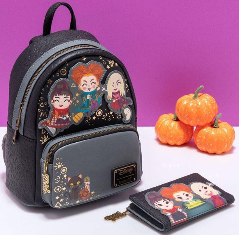 hocus pocus chibi loungefly mini backpack Disney  LuxeBag The Loungefly Disney Hocus Pocus Sanderson Sisters girls backpack is the perfect accessory for all fans of Disney and the cult film Hocus Pocus Disney Loungefly Hocus Pocus Chibi