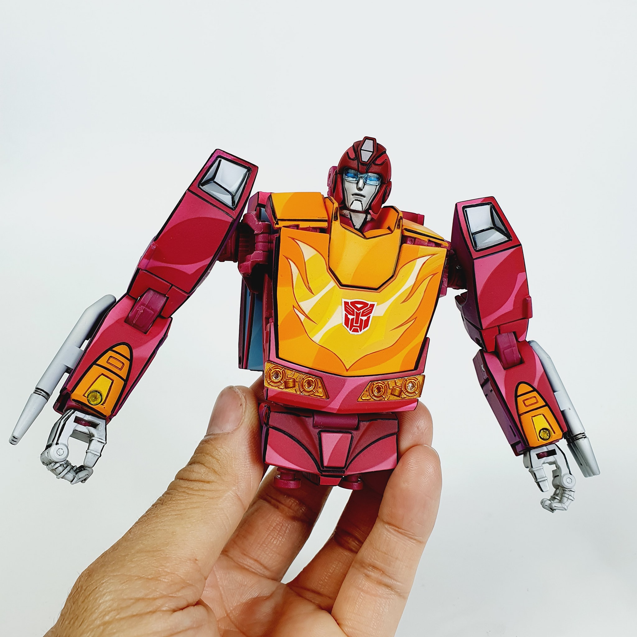 Custom Cel-shaded Transformers MP28 HOT RODIMUS Takara 40% by LEK
