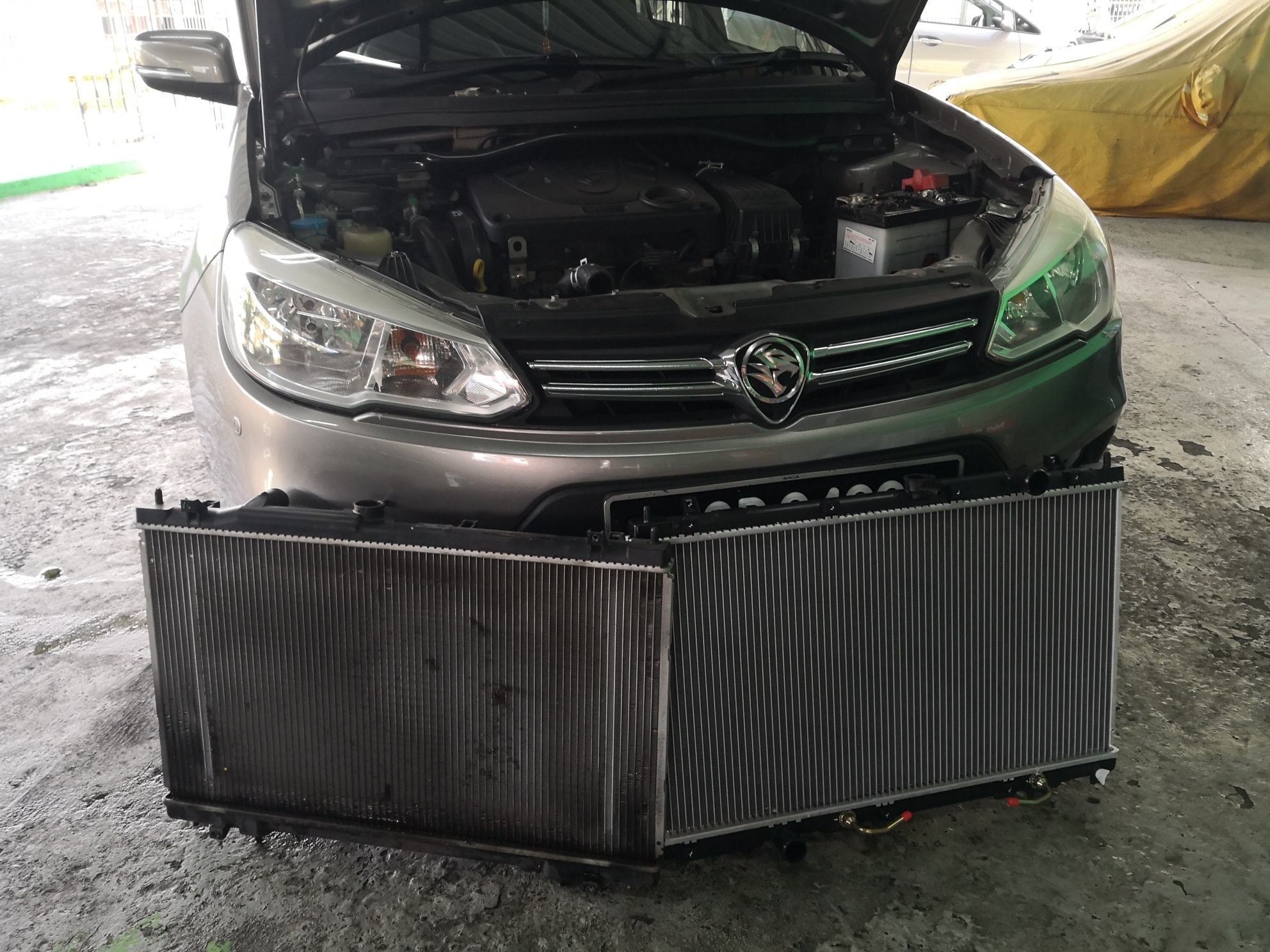 New saga radiator leaking new... - CK Hawa Dingin & Aksesori