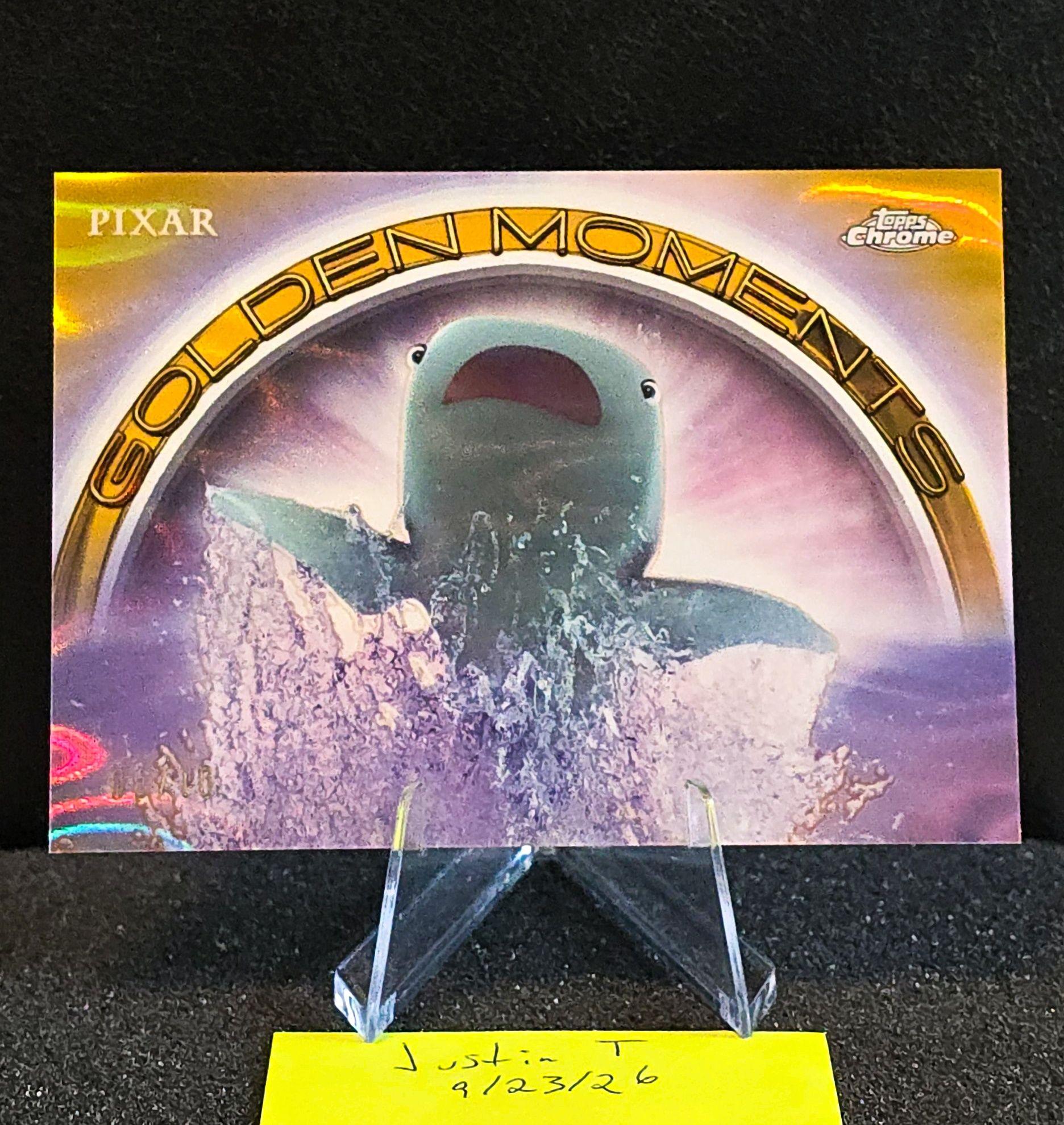 2025 Topps Pixar Golden Moments Gold Lava card
