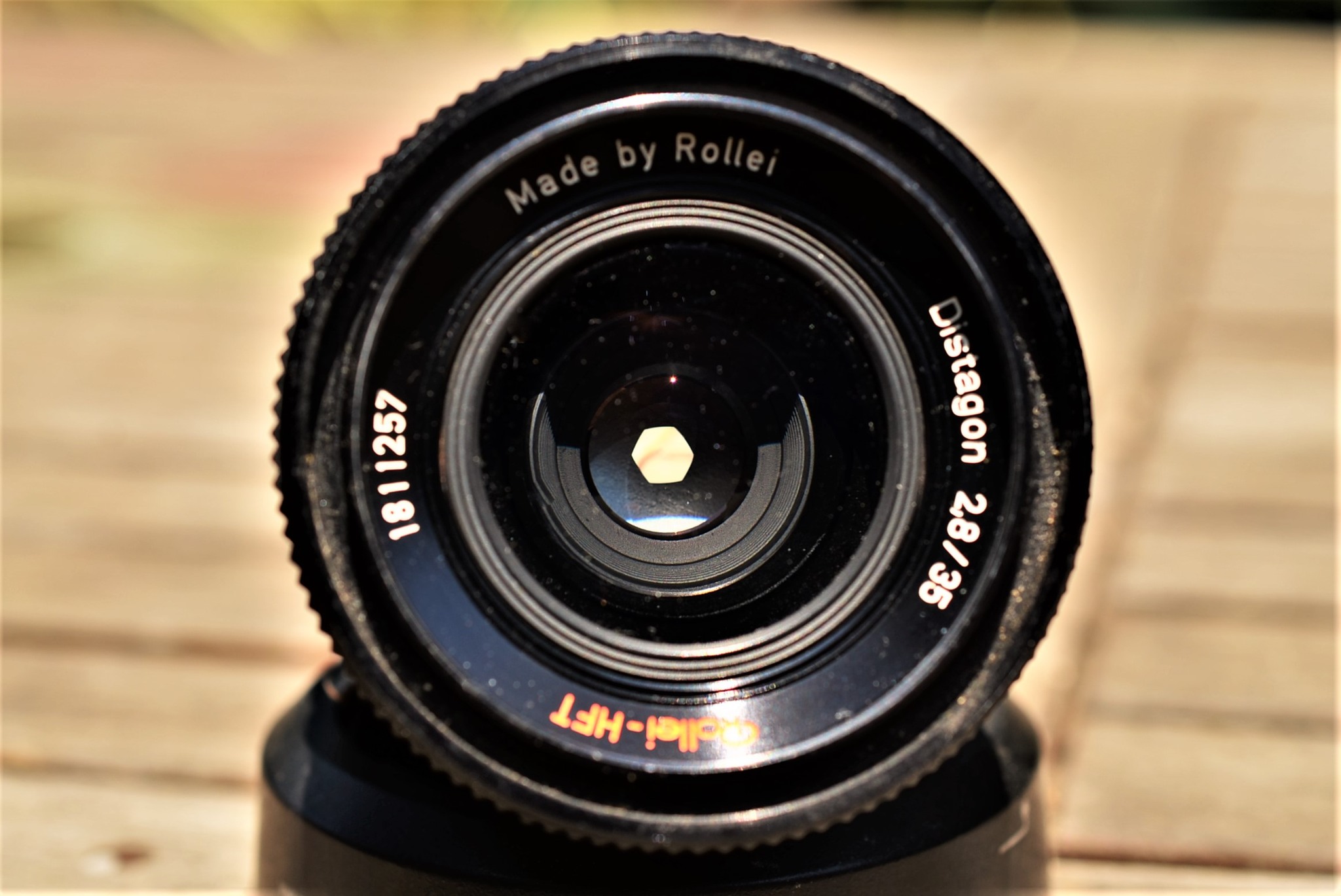 Rollei Distagon single coating 35mm f2.8 lens