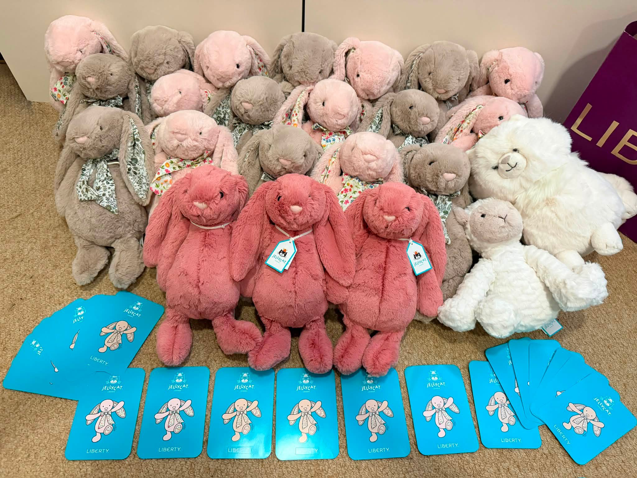 Liberty Jellycat bunnies for sale