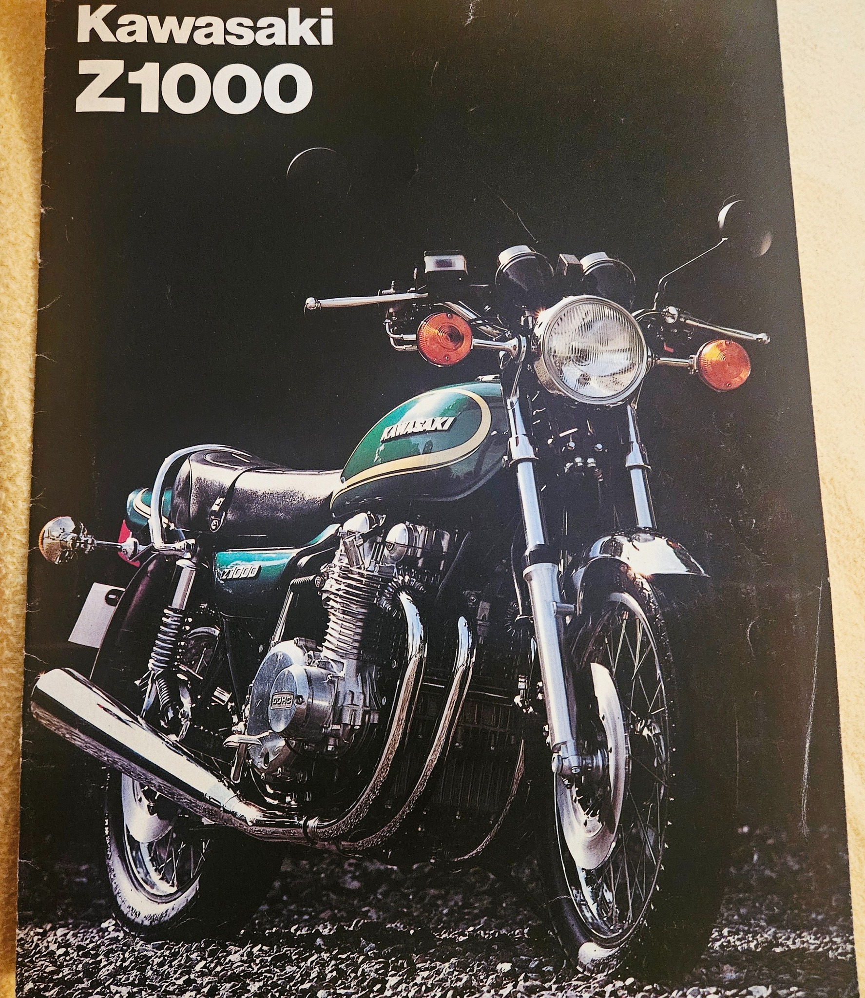 Forget cards and flowers, I got my bike a mint sales brochure to