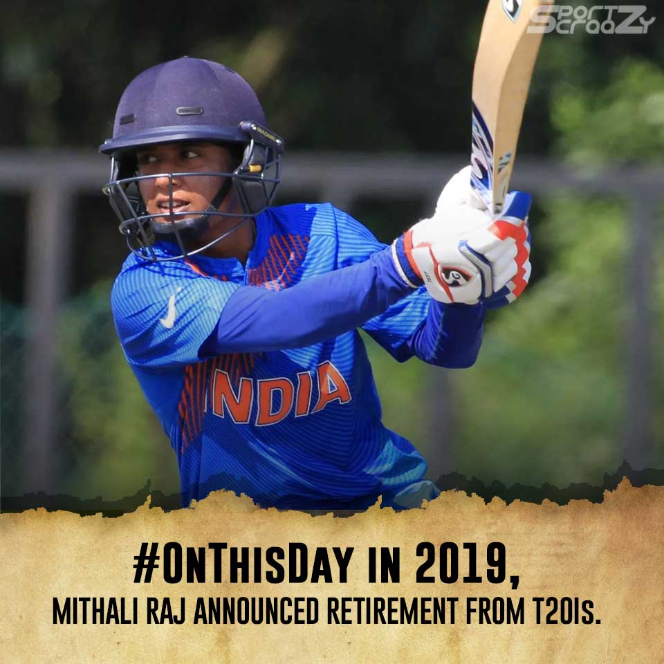 SportzCraazy - #OnThisDay last year, Mithali Raj announced...