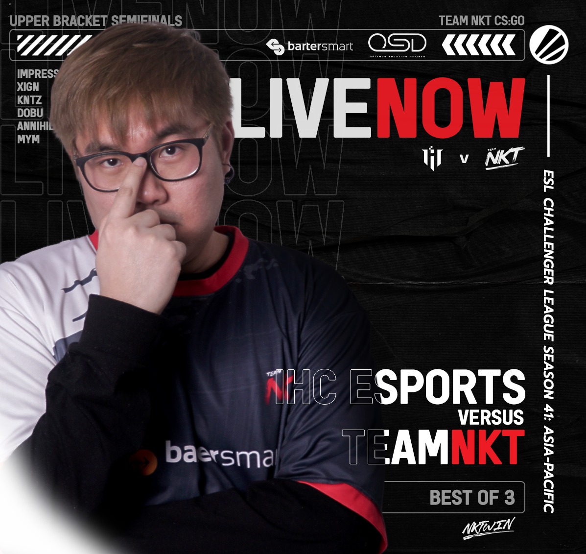 Team NKT - 🔥Ready for some spicy CS:GO Team NKT 🆚 IHC Live...