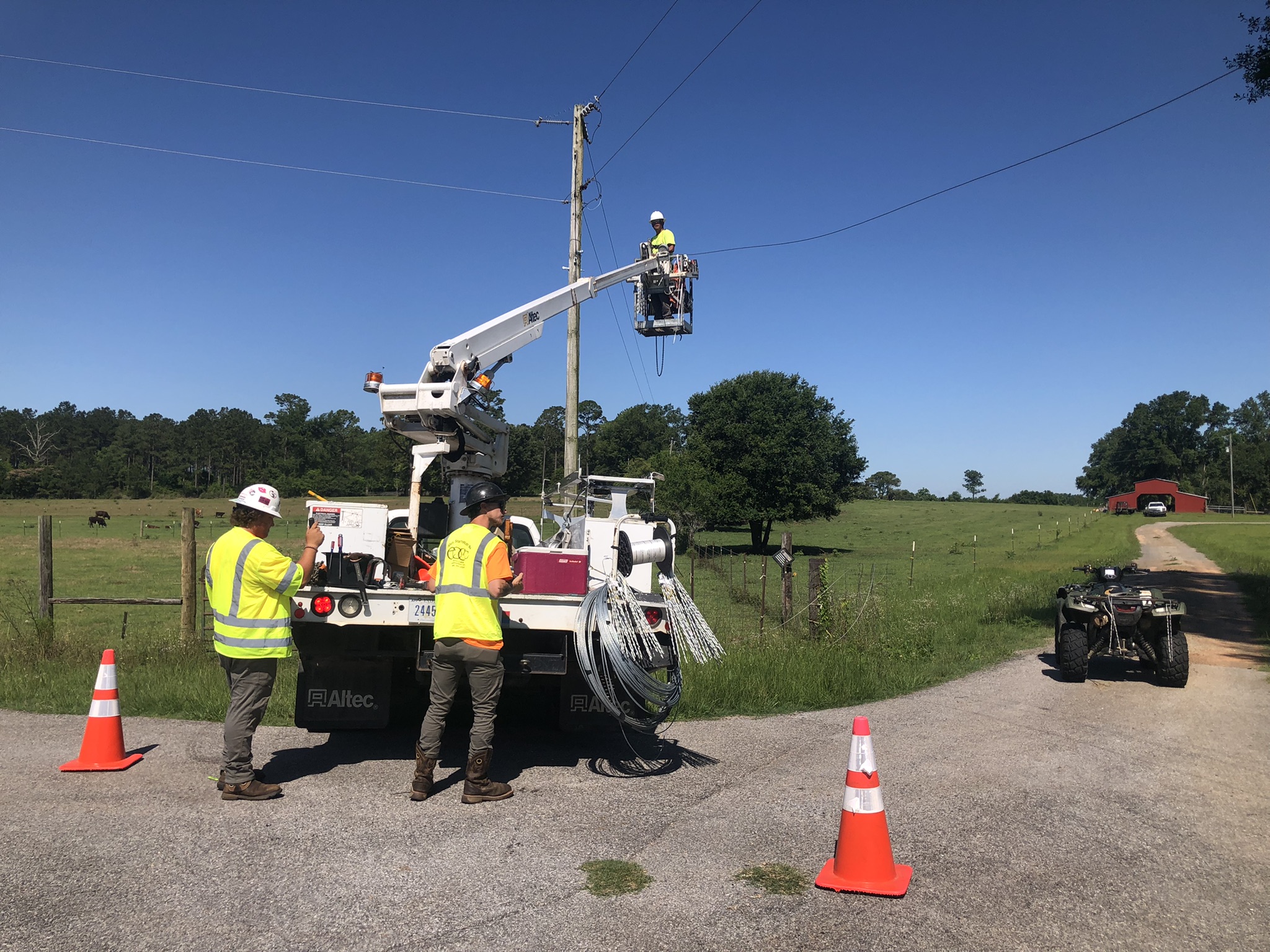 Our crews are constructing #fiber... - Singing River Connect