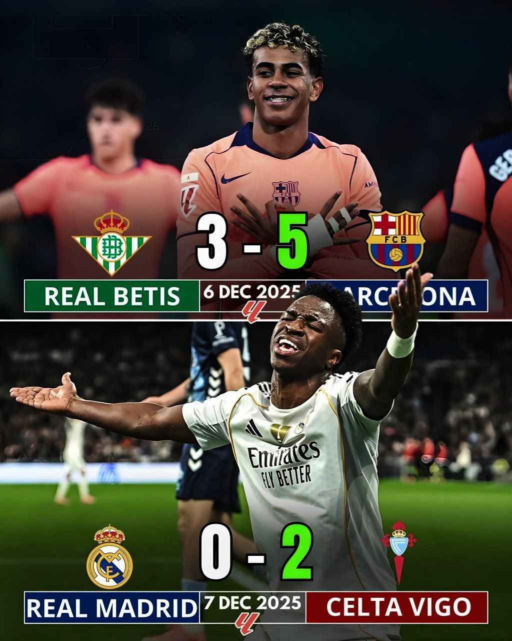 FT: Real Madrid 0-4 FC Barcelona