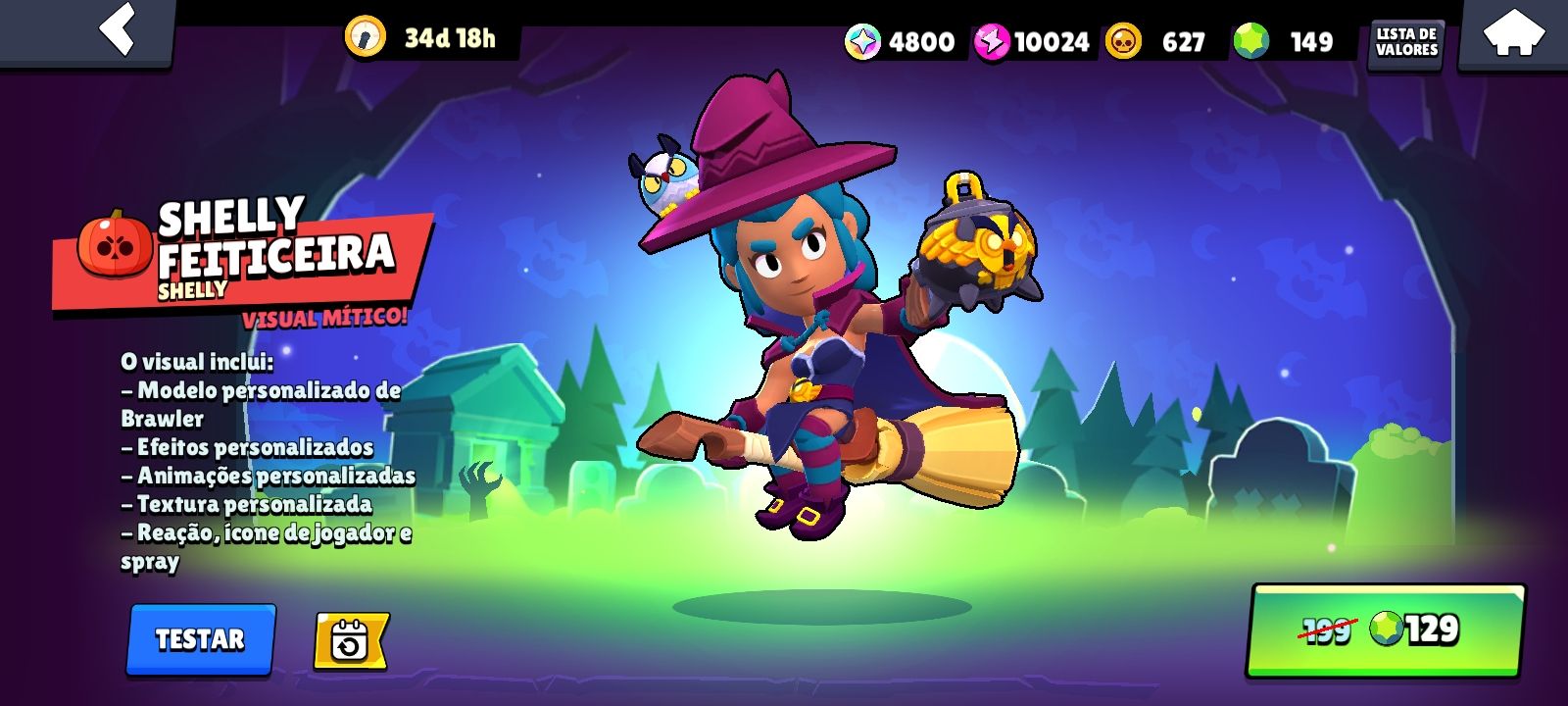 Por aqui deu Bom galera😉 ATUAL: SHELLY BANDIDA NOVO VISUAL