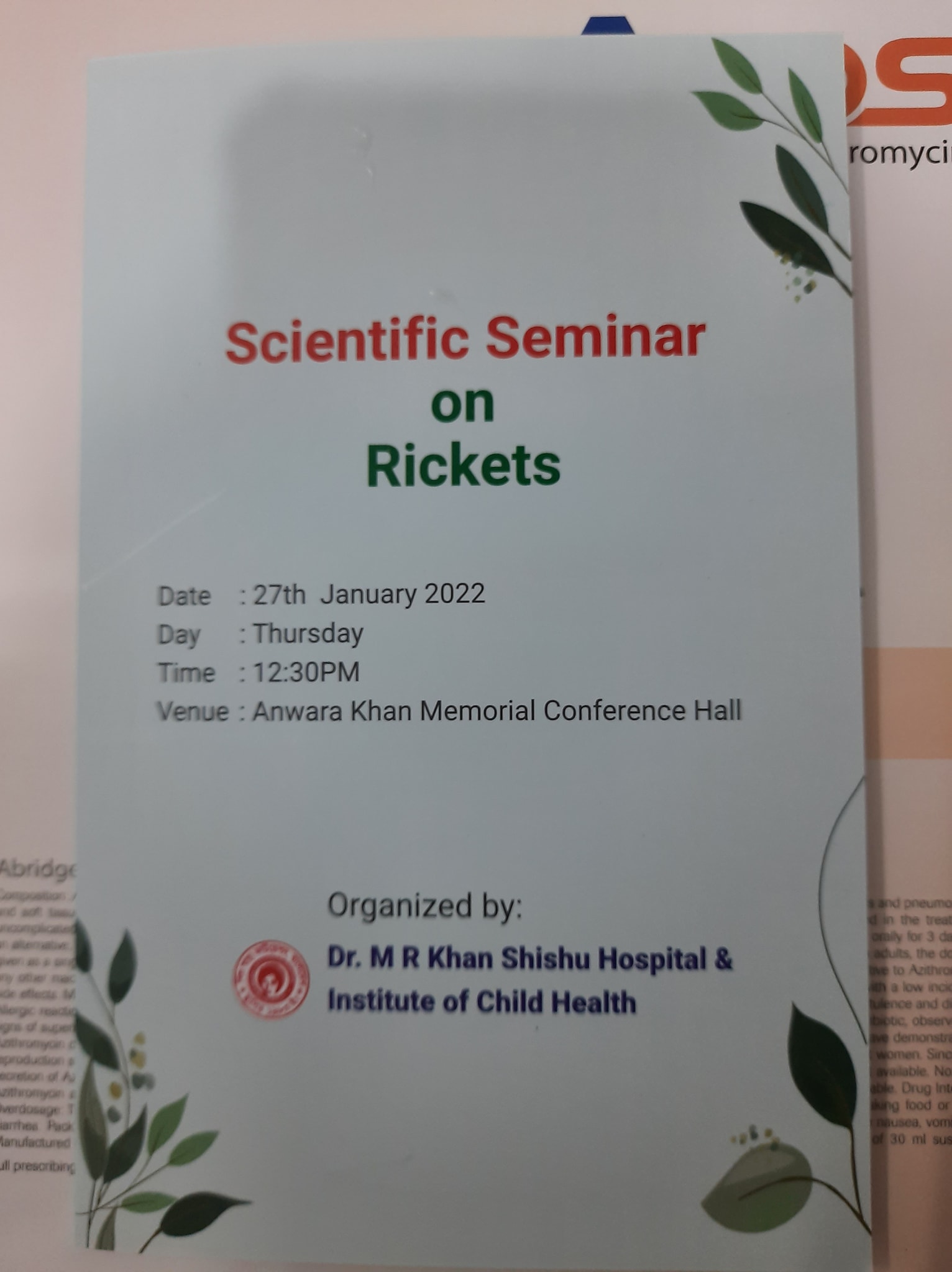 Dr. M R Khan Shishu Hospital & Institute of Child Health, Mirpur-2 ...