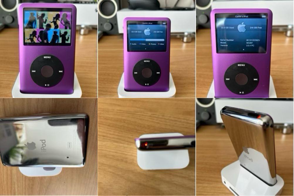 Upgraded 7th gen iPod Classic with 256gb and 2000mah battery