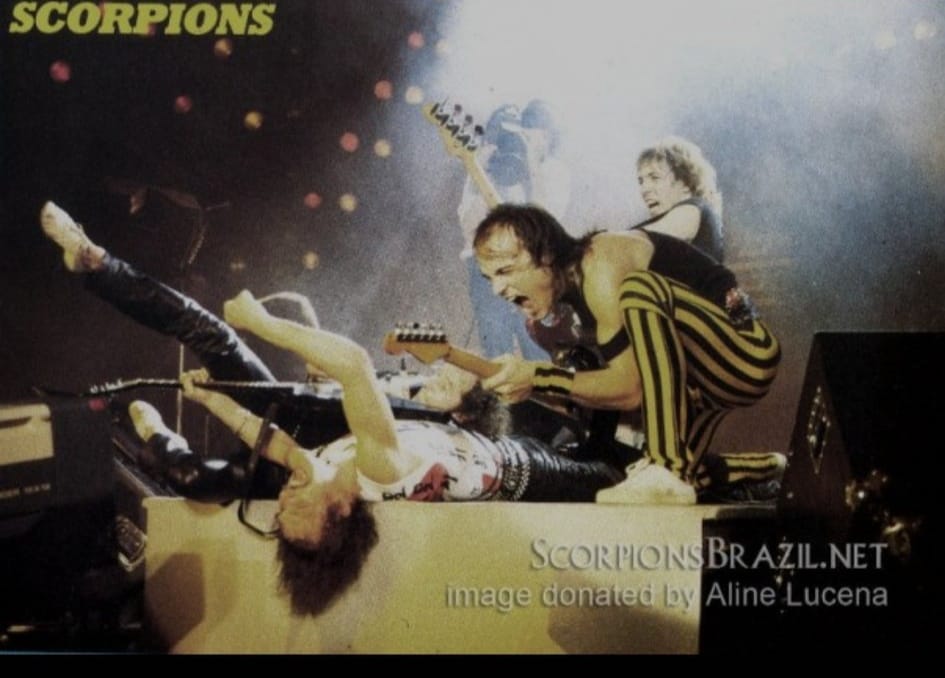 A bit of the Scorpions live in South America - another band I