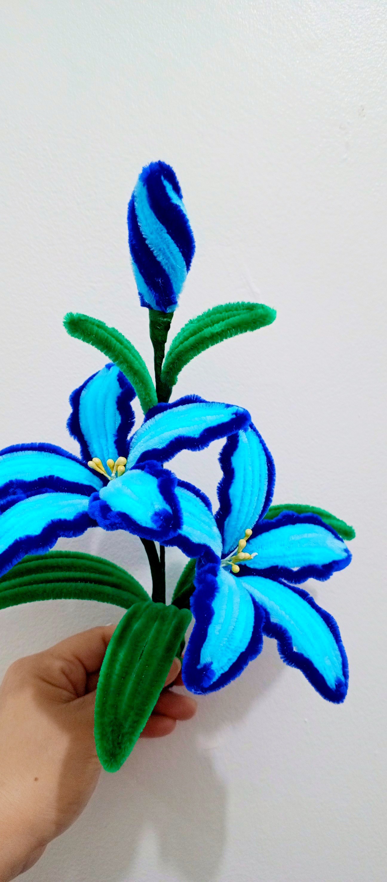 Blue Lily💙💙🩵 #handmade #lily #flowers