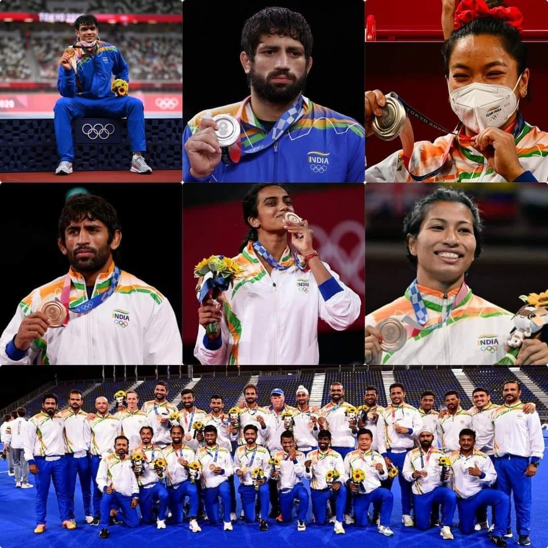 Jems Vlog - 🥇Neeraj Chopra 🥈Mirabai Chanu 🥈Ravi Kumar Dahiya 🥉P. V ...