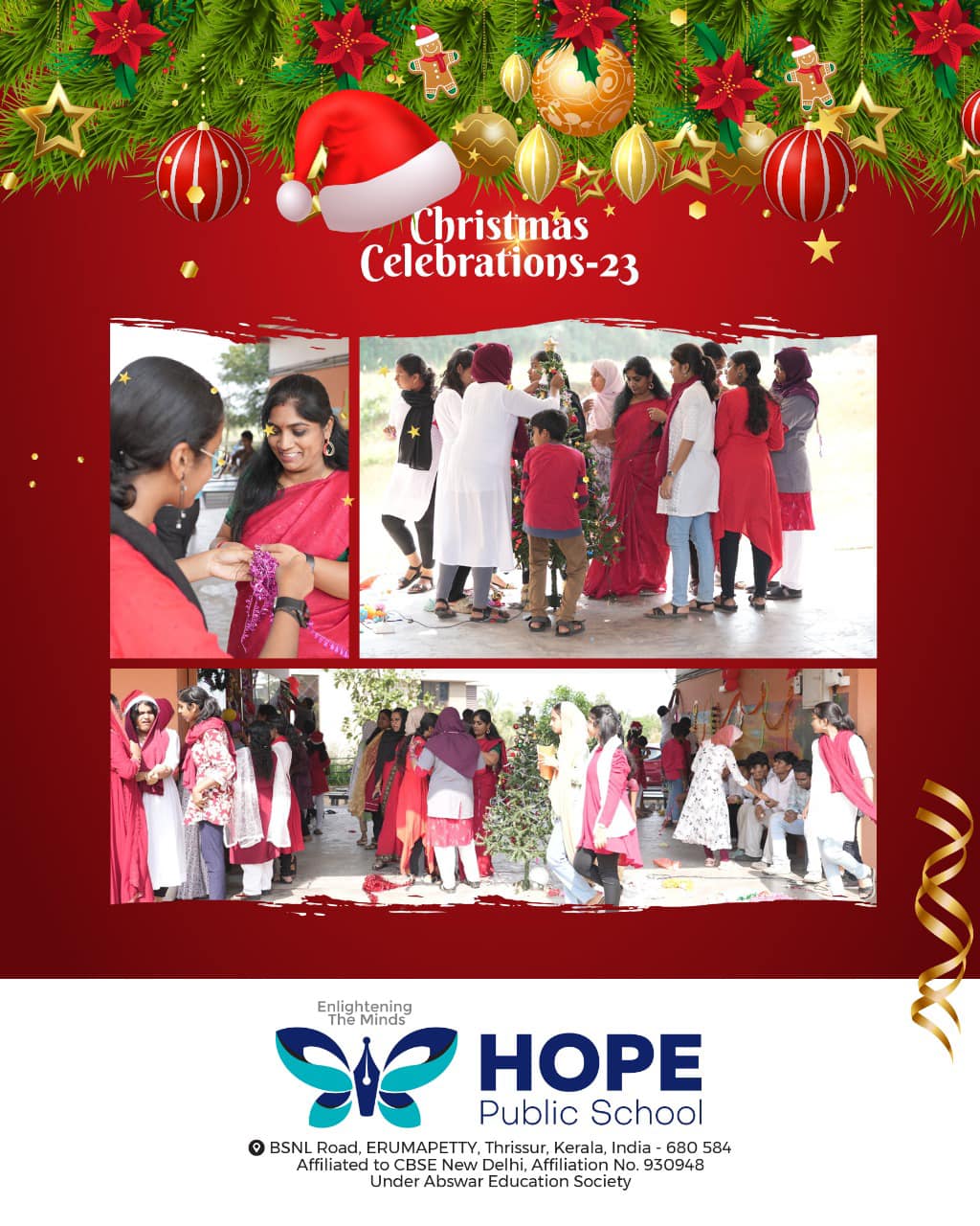 Christmas celebrations HPS Erumapetty Hope Public School