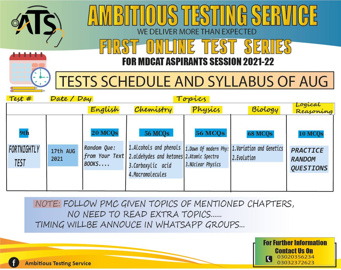 9th ATS Series Test... - Ambitious Testing Service - ATS | Facebook
