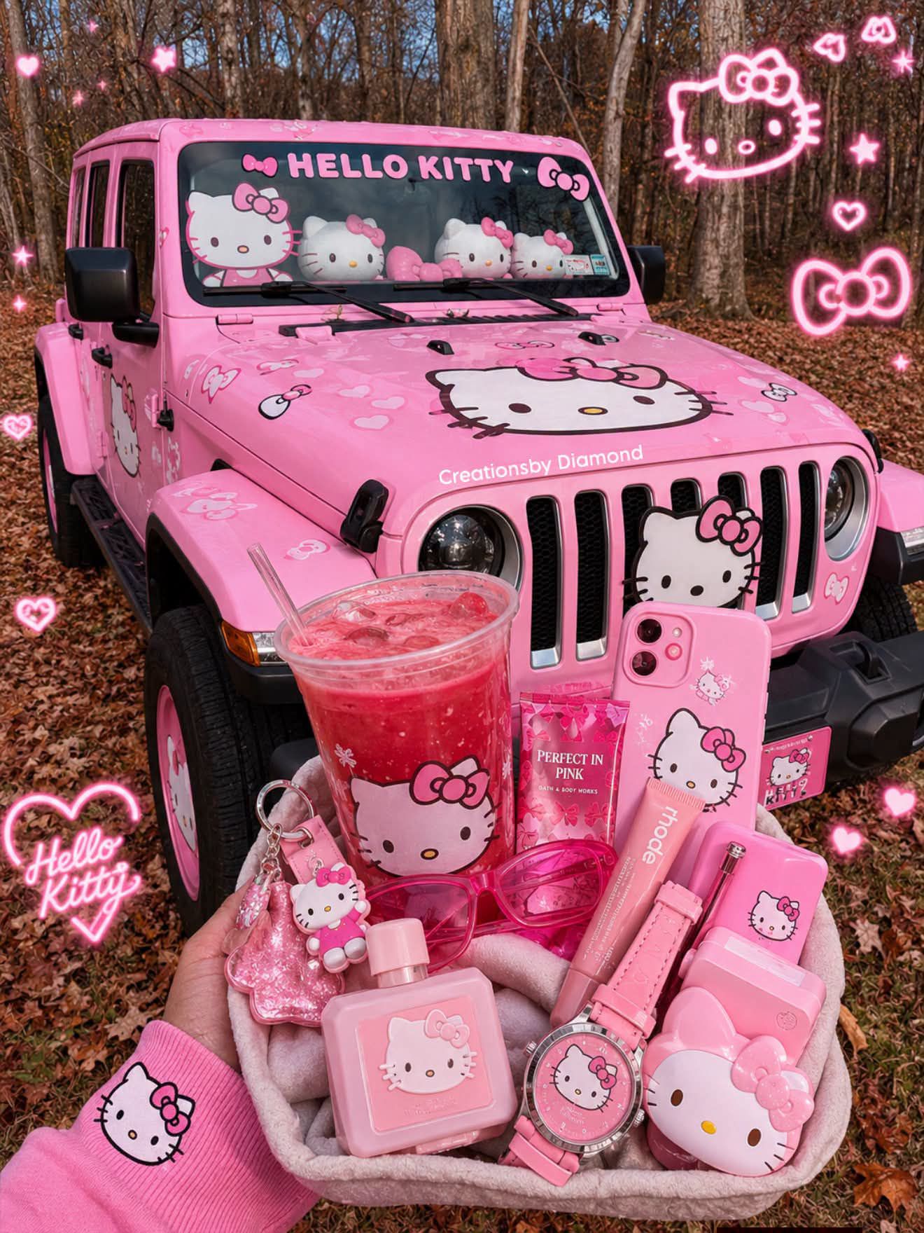 Seeing the world through the prettiest sparkly pink Hello Kitty