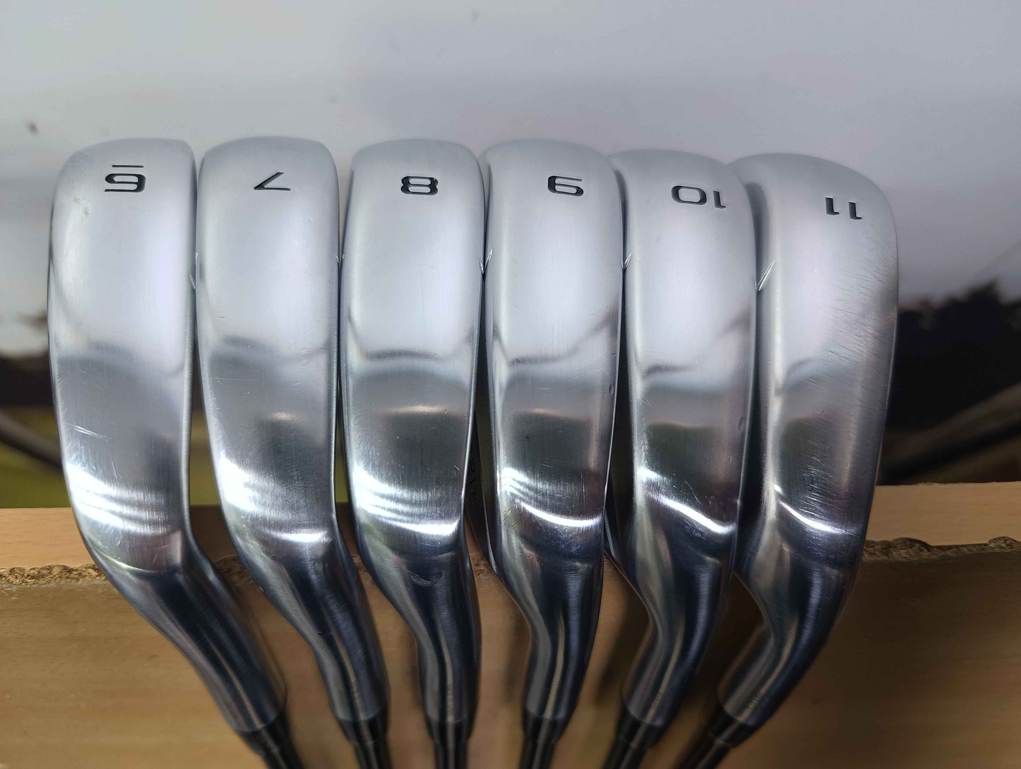 售二手球桿HONMA TR21X Irons#6-11(6支)/R 中空高彈性鋼碳纖維鐵桿組NT 