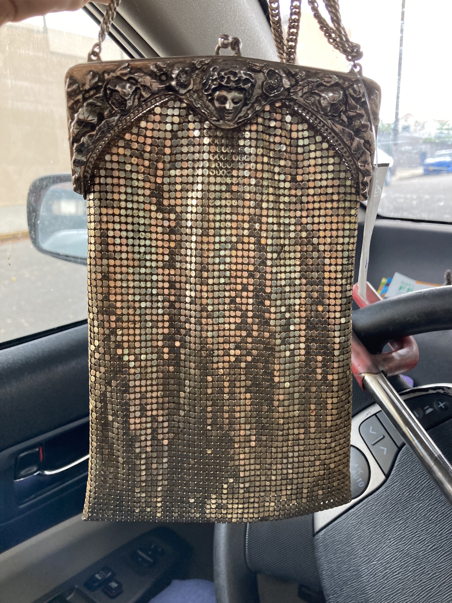 Found this Whiting and Davis vintage metal mesh bag today at the 