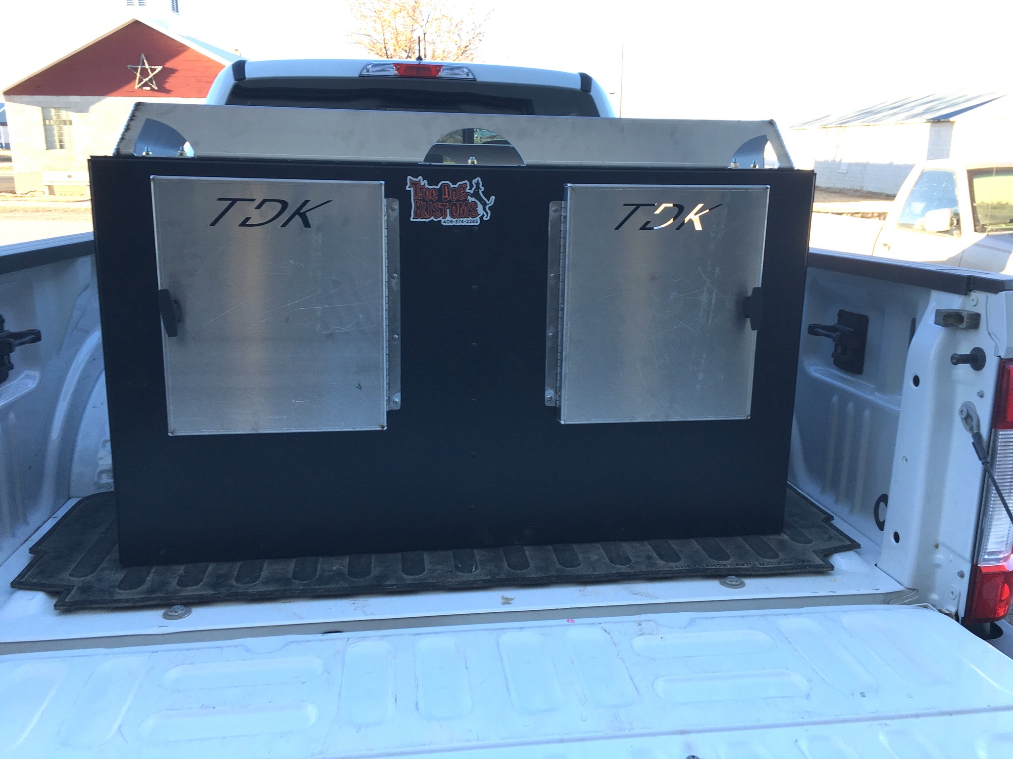 Our Apex Strike Box has 2 dog access... - Tree Dog Kustoms